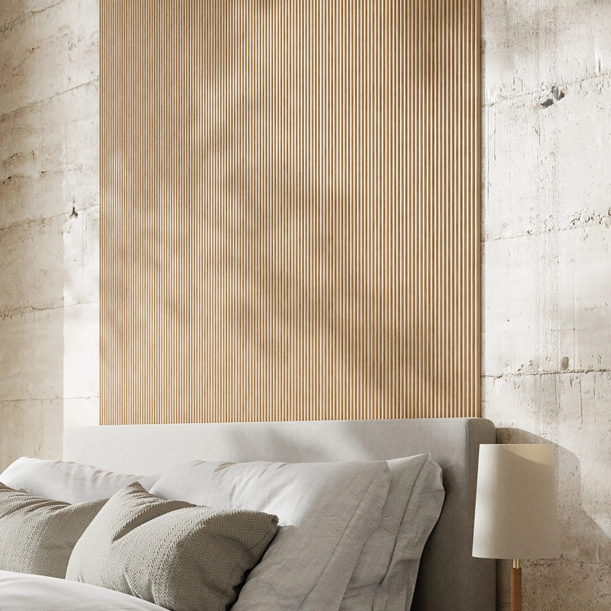 PLAANKED 1.5cm Flexible Ribbed Wall Panel | Paintable Pinewood – Laura Ashley UK