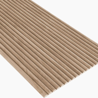 PLAANKED 3cm Flexible Ribbed Wall Laura Ashley Panel | Silver Oak