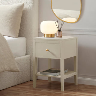Poppy 1 Drawer Nightstand - Cream – Black & Feather