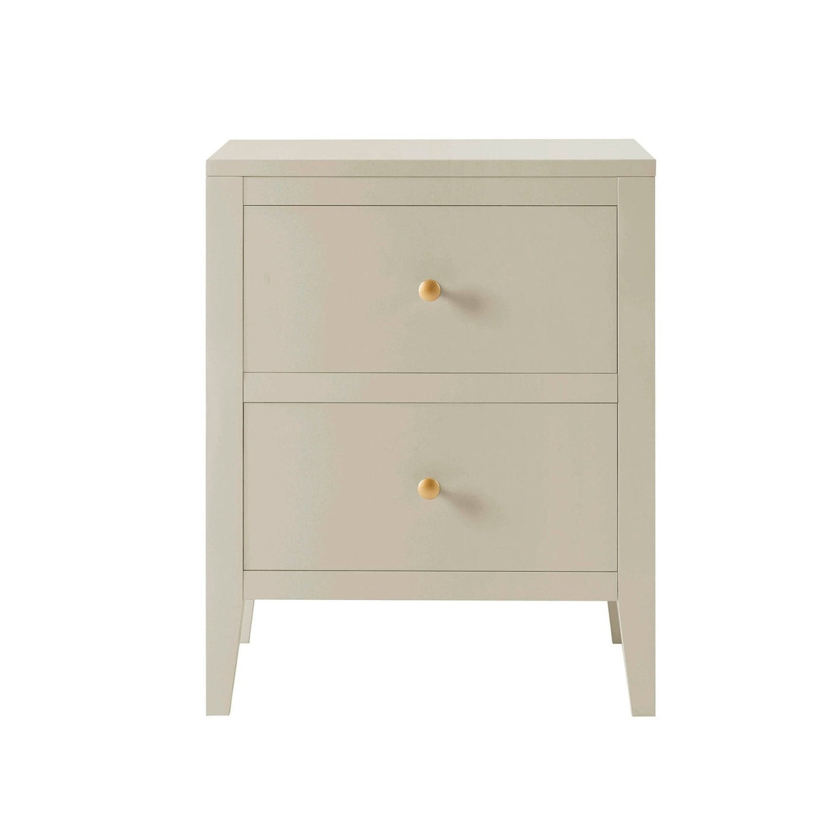 Poppy 2 Drawer Bedside Table - Cream – Feather & Black