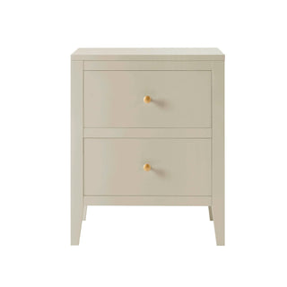 Poppy 2 Drawer Bedside Table - Cream – Feather & Black