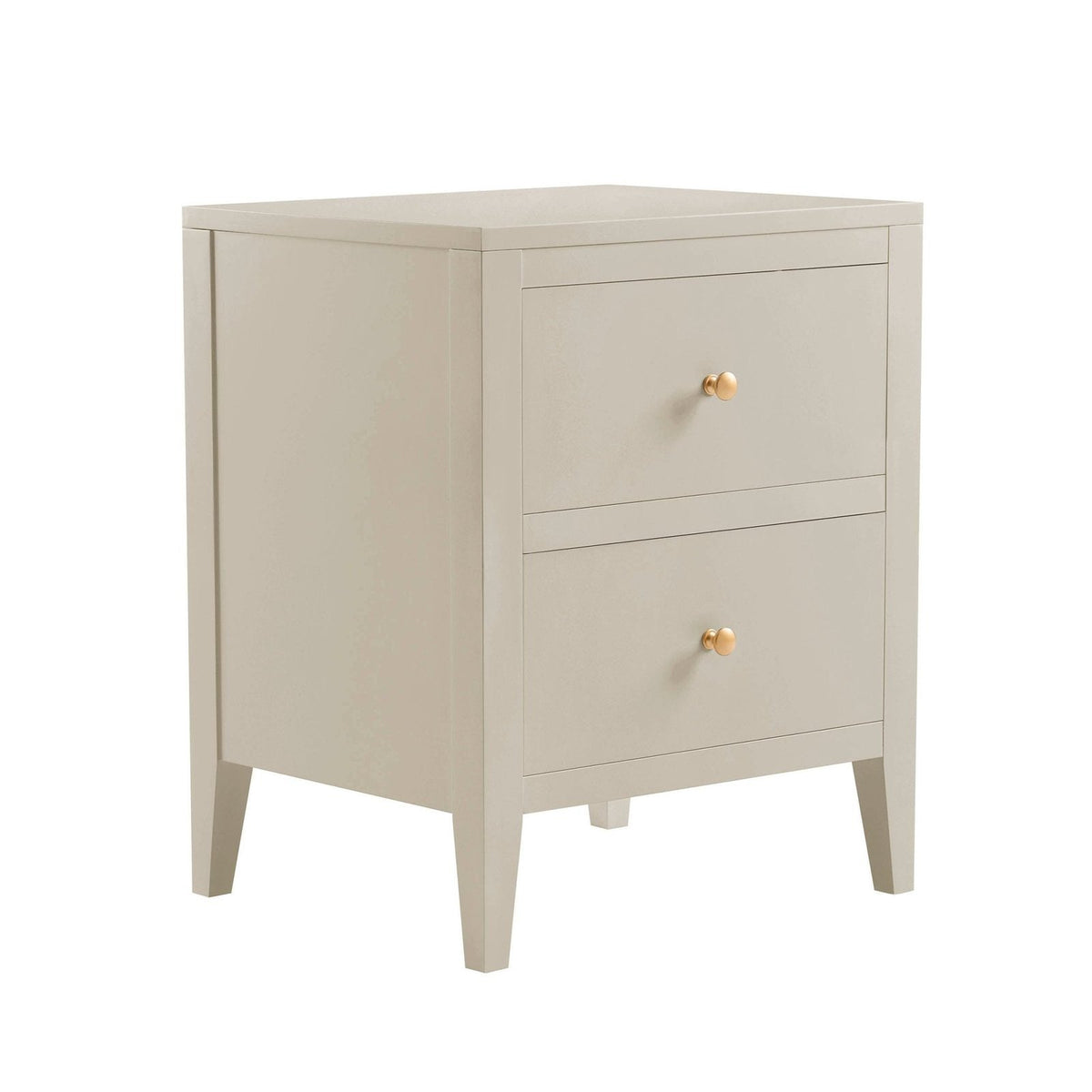 Poppy 2 Drawer Bedside Table - Cream – Feather & Black