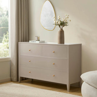 Poppy 4 Drawer Chest - Taupe – Feather & Black