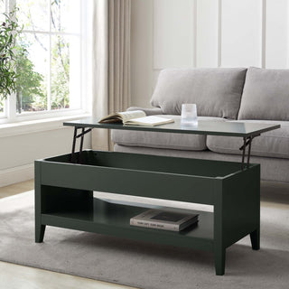 Poppy Coffee Table Desk - Forest Green – Black & Feather