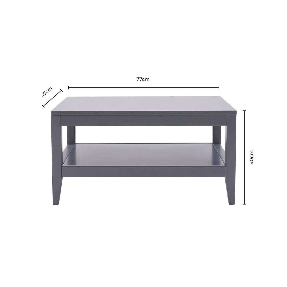Poppy Coffee Table - Grey – Feather & Black
