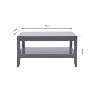 Poppy Coffee Table - Grey – Feather & Black
