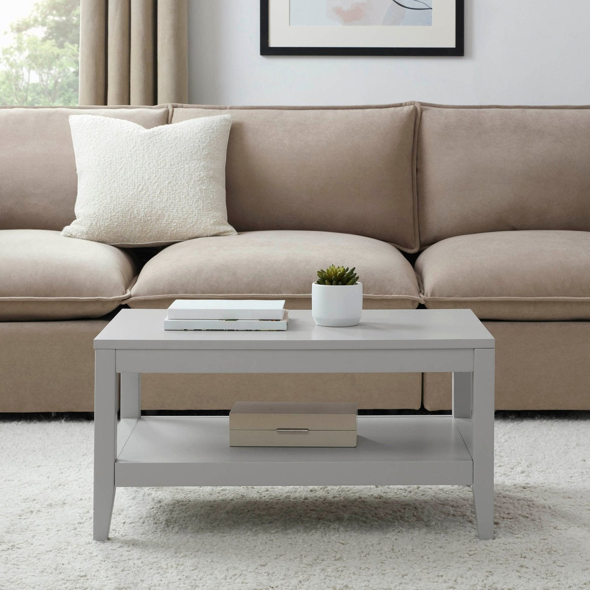 Poppy Coffee Table - Grey – Feather & Black