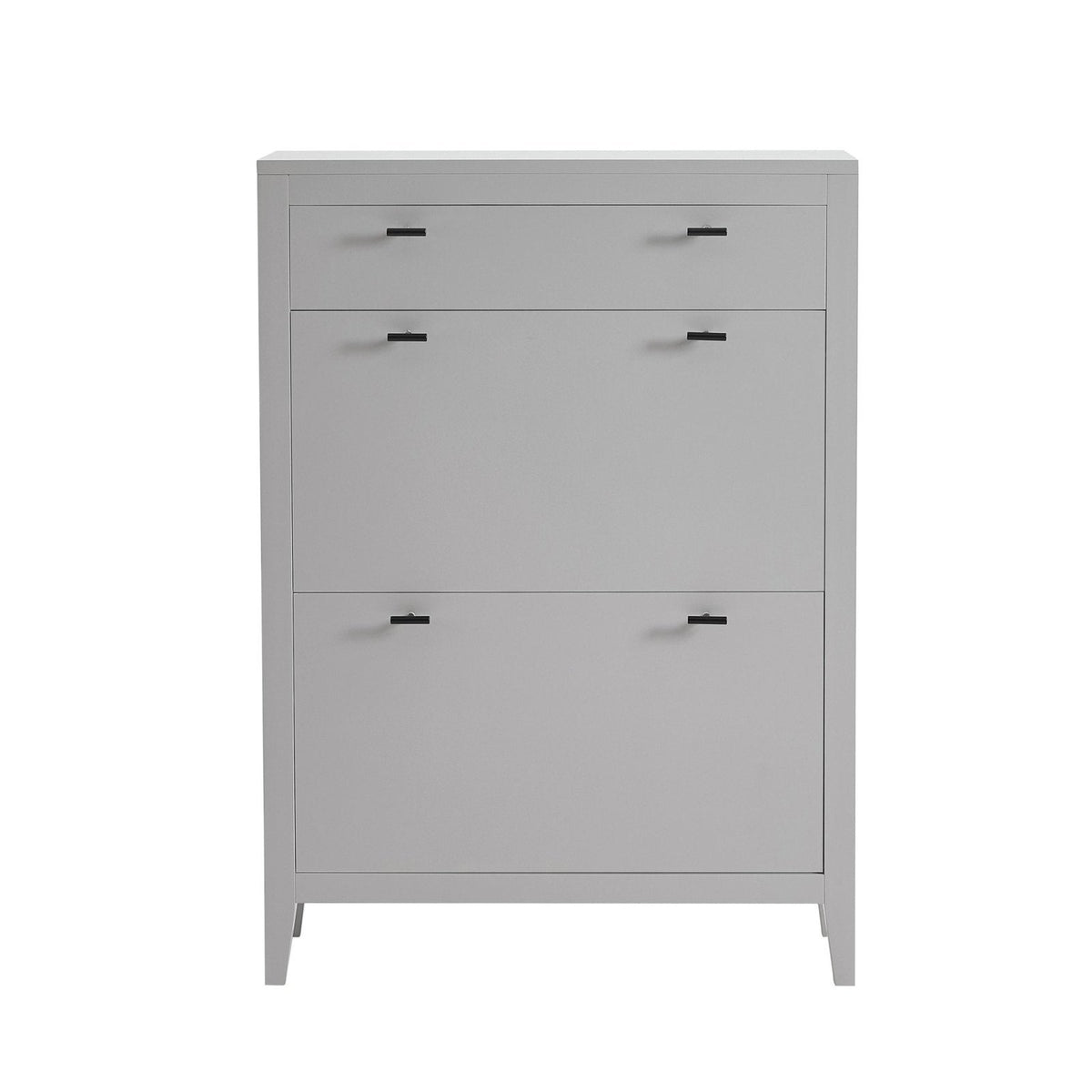 Poppy Shoe Black & Feather Cabinet - Grey