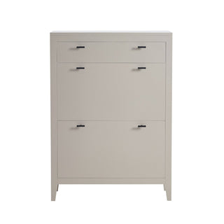 Poppy Shoe Black & Feather Cabinet - Pebble
