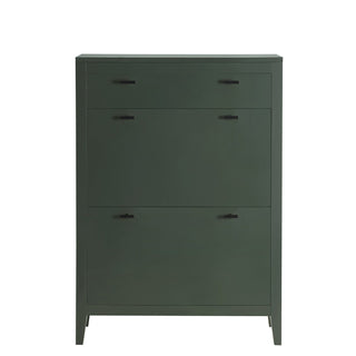 Poppy Shoe Cabinet - Forest Green – Feather & Black