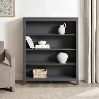 Poppy Small Feather & Black Bookshelf - Charcoal
