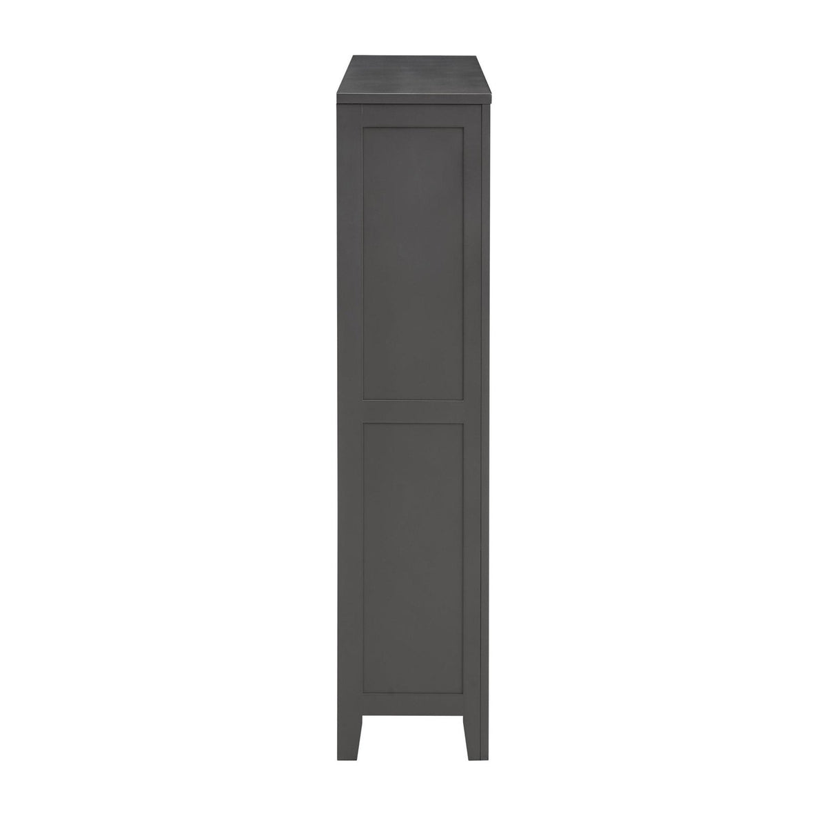 Poppy Small Feather & Black Bookshelf - Charcoal