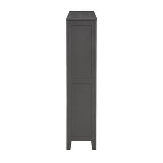Poppy Small Feather & Black Bookshelf - Charcoal