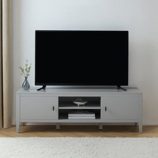 Poppy TV Unit - Grey – Feather & Black