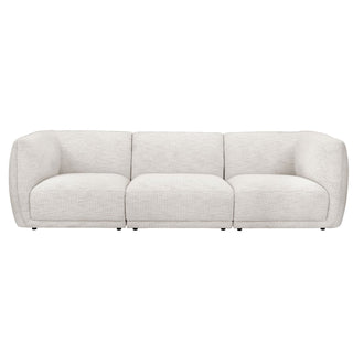 Porto 3 Seater Modular Sofa - Boucle Ivory – Feather & Black