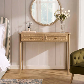 Posy Bobbin Dressing Table - Light Wood – Feather & Black