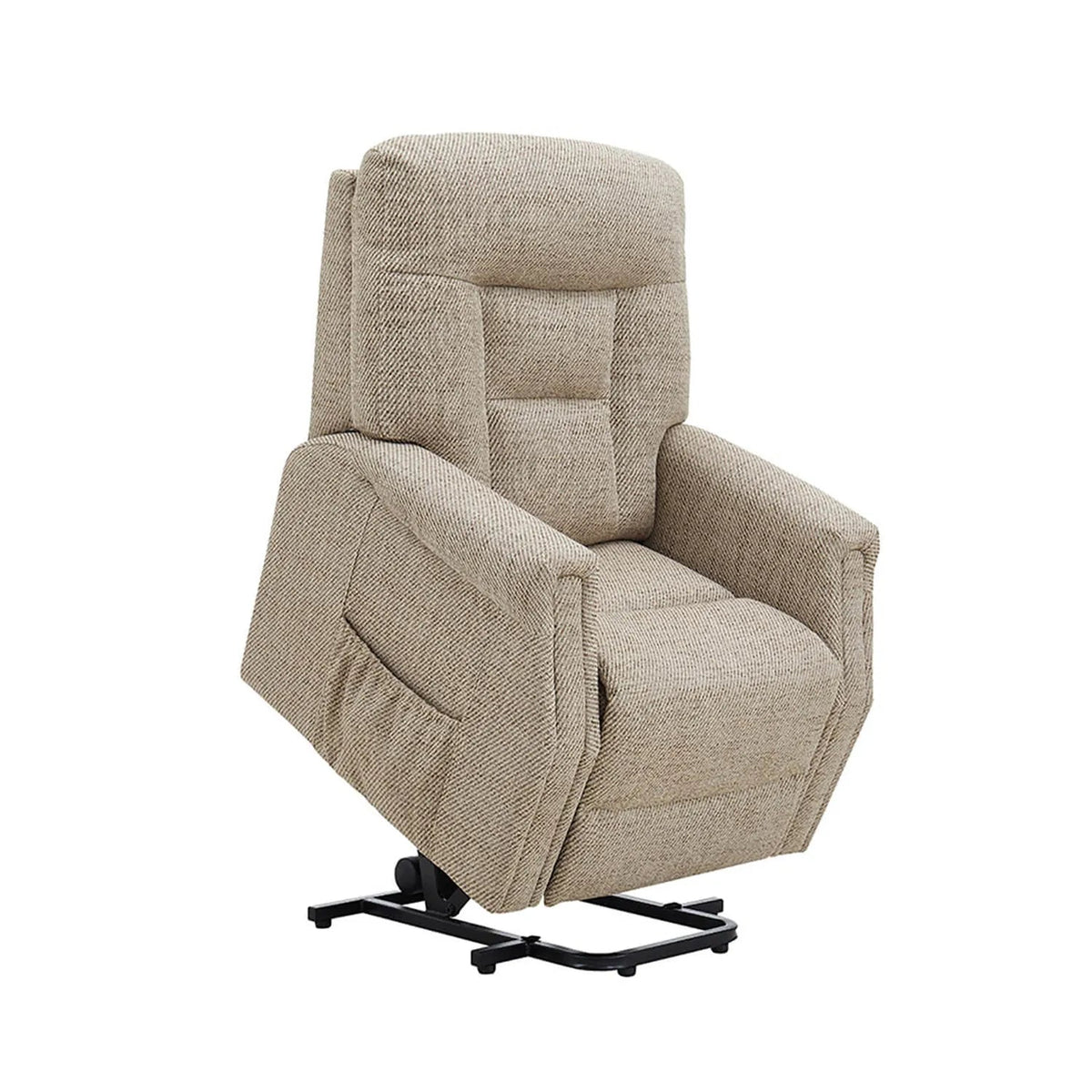 Preston Oatmeal Fabric Electric LauraAshley Lift &amp; Rise Chair