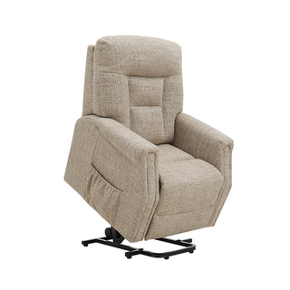 Preston Oatmeal Fabric Electric LauraAshley Lift &amp; Rise Chair