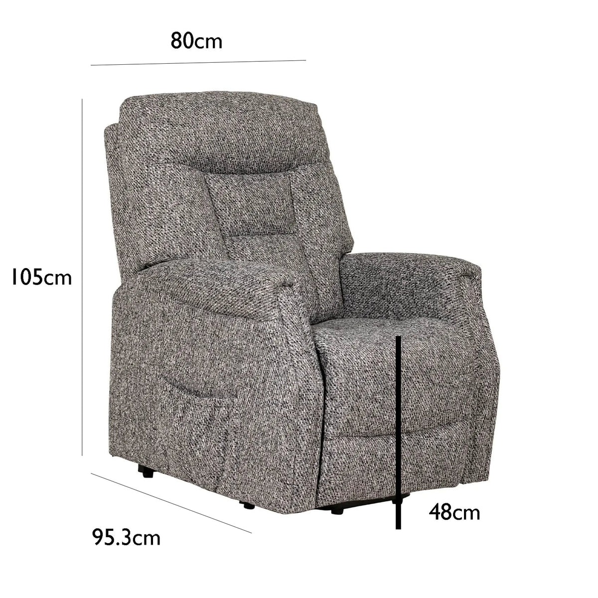 Preston Oatmeal Fabric Electric LauraAshley Lift &amp; Rise Chair