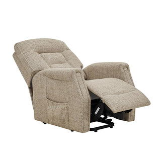 Preston Oatmeal Fabric Electric LauraAshley Lift &amp; Rise Chair
