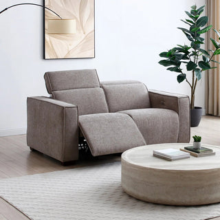 Prime 2 Seater Electric Laura Ashley Recliner Sofa in Mole Chenille