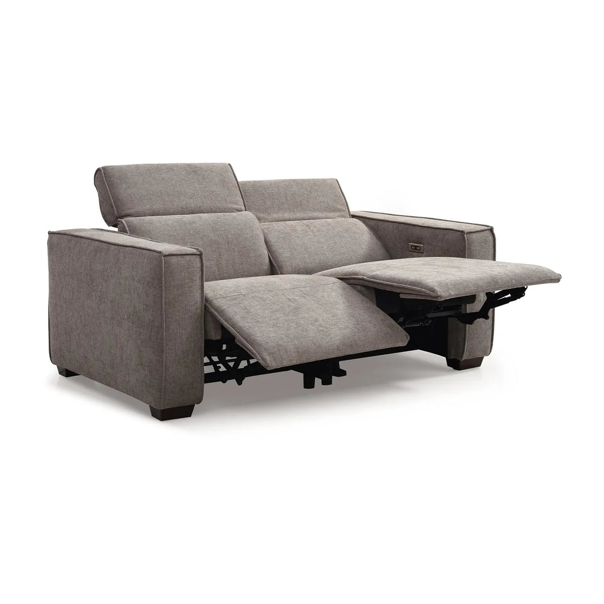 Prime 2 Seater Electric Laura Ashley Recliner Sofa in Mole Chenille
