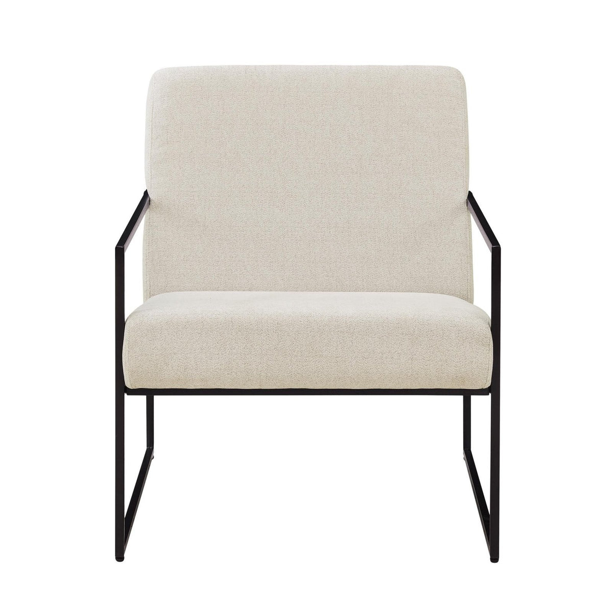 Rae Accent Chair - Light Beige – Black & Feather