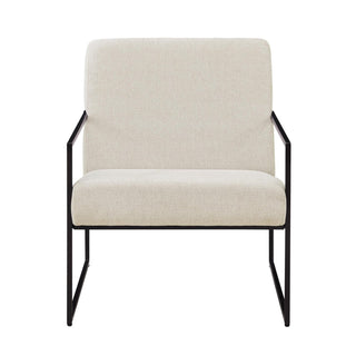 Rae Accent Chair - Light Beige – Black & Feather