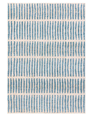 Raine cream and Laura Ashley UK blue textured large rug