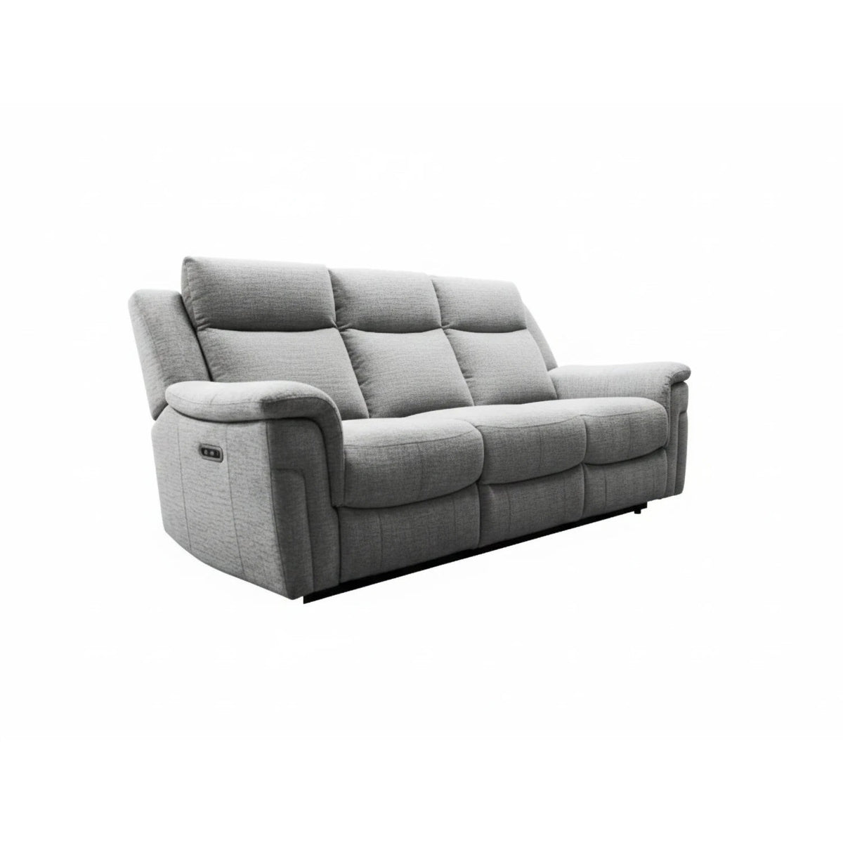 Raven Grey Textured Fabric 3 Seater Power Recliner Sofa – LauraAshley