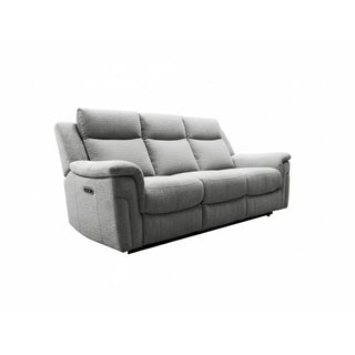 Raven Grey Textured Fabric 3 Seater Power Recliner Sofa – LauraAshley