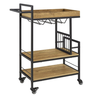 Riley Drinks Cart - Mango Wood – Feather & Black