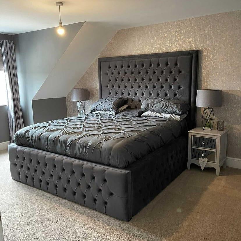 RN Interiors Upholstered Platform King size sleigh bed – Laura Ashley