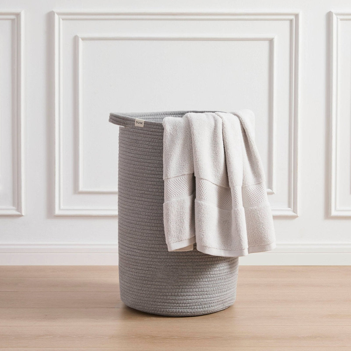 Rope Laundry Basket - Grey – Feather & Black