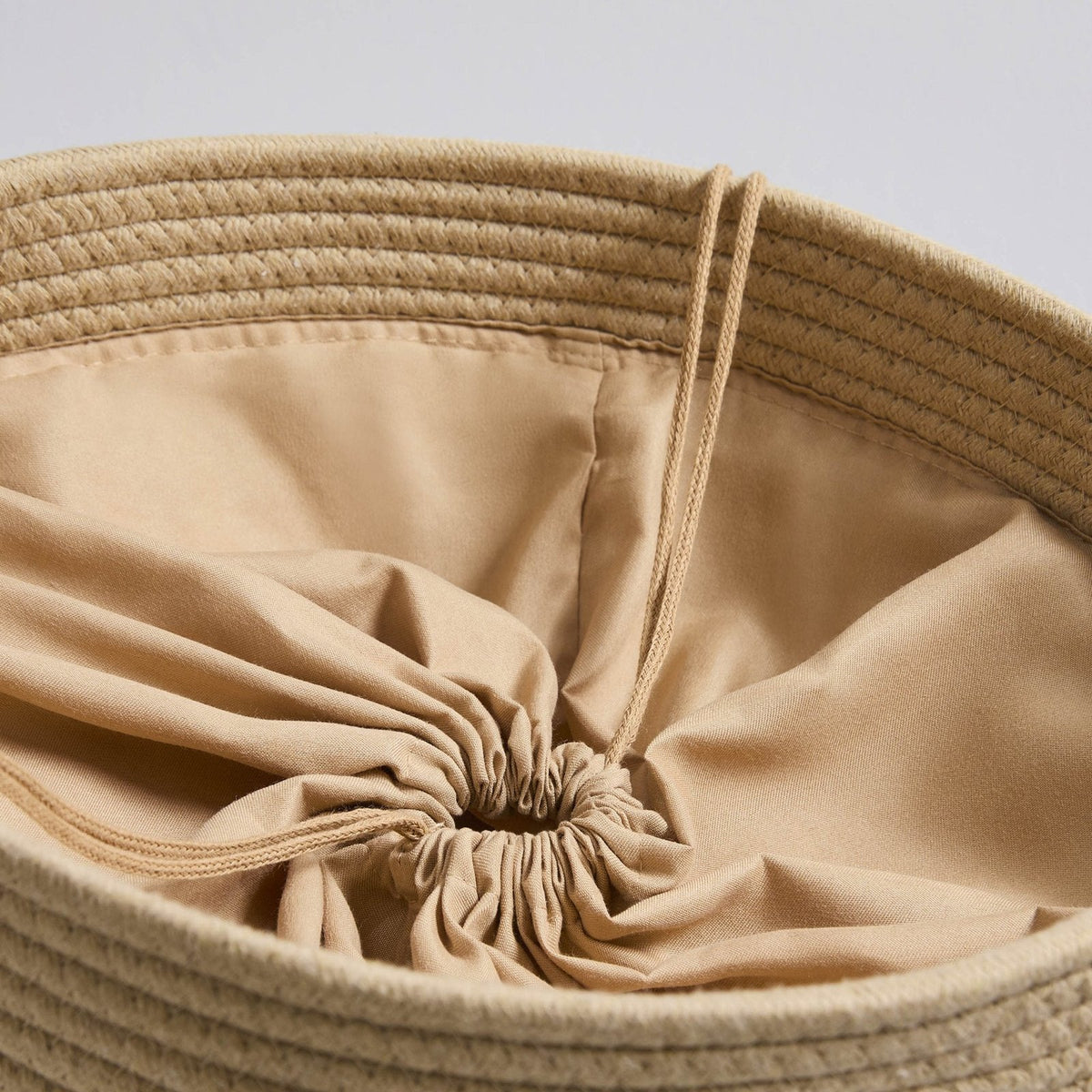 Rope Laundry Basket - Natural – Black & Feather