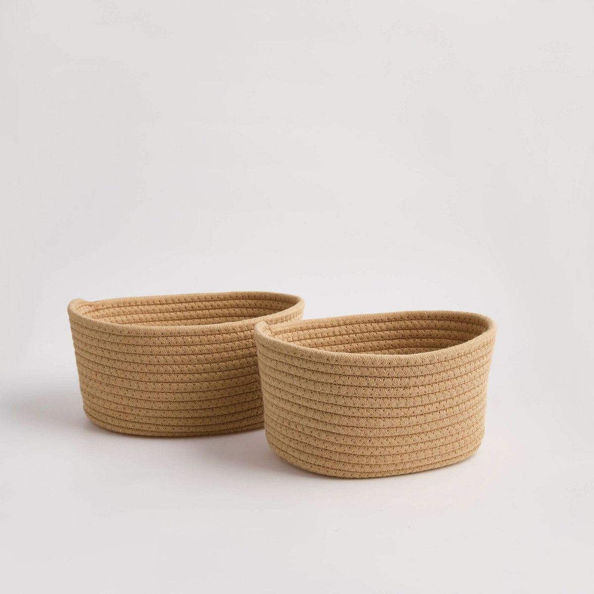 Rope Storage Cube Feather & Black Set - Natural