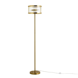 Rosie Glass Scallop Floor Lamp - Gold – Black & Feather