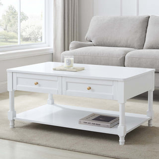 Ruby Coffee Table Black & Feather - Warm White