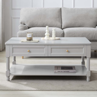 Ruby Coffee Table Feather & Black - Light Grey