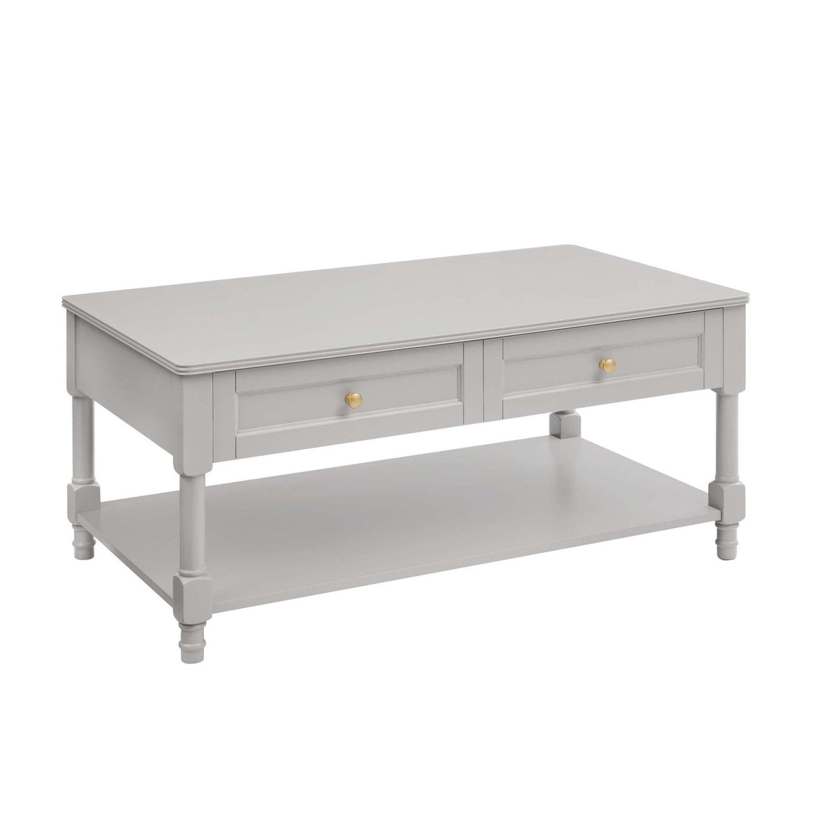 Ruby Coffee Table Feather & Black - Light Grey