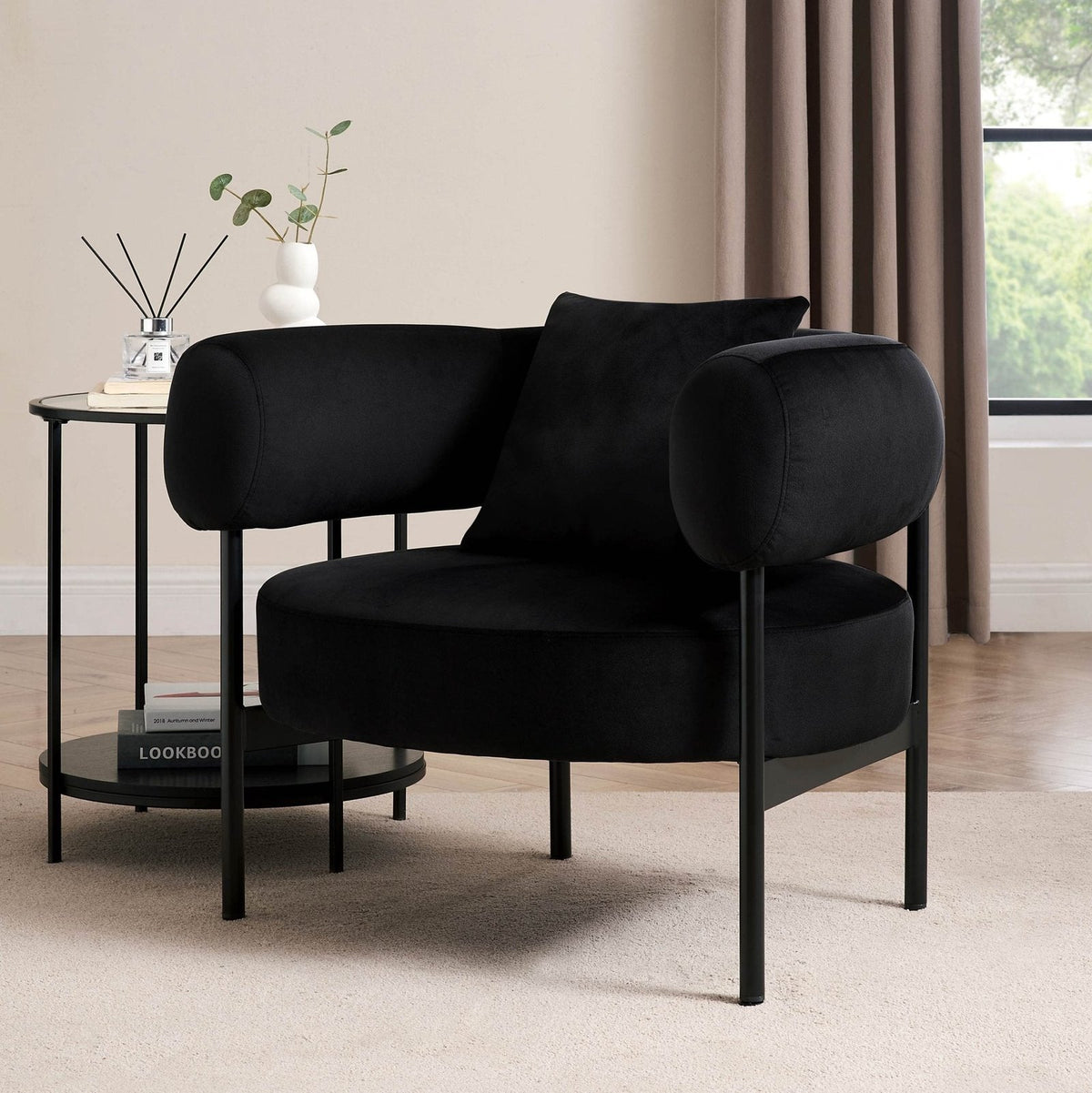Sabrina Accent Chair - Ink – Black & Feather