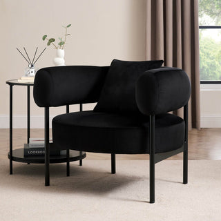 Sabrina Accent Chair - Ink – Black & Feather