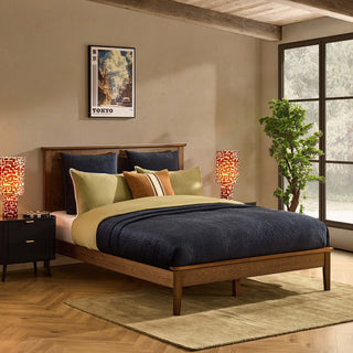 Salcombe Bed Frame - Walnut – Black & Feather
