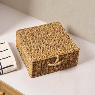 Seagrass Storage Organiser - Natural – Feather & Black