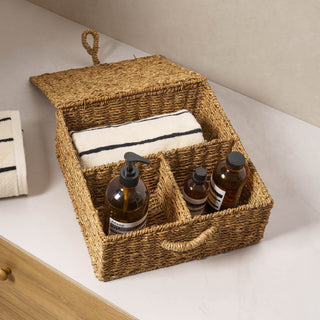 Seagrass Storage Organiser - Natural – Feather & Black