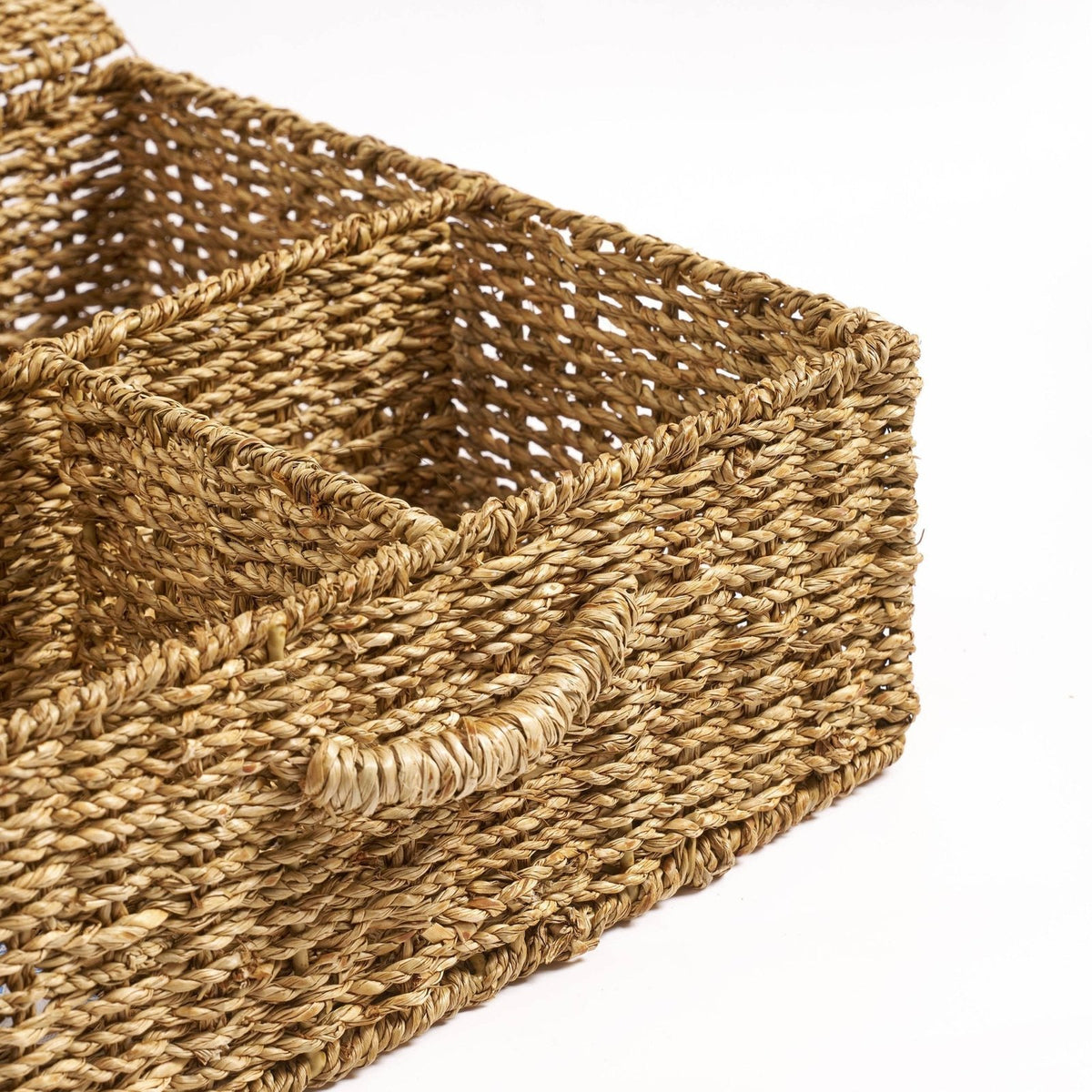 Seagrass Storage Organiser - Natural – Feather & Black