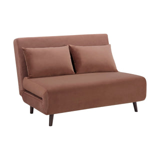 Seattle Double Click Clack Sofa Bed - Mauve – Black & Feather