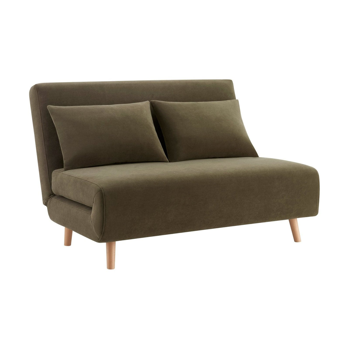 Seattle Double Click Clack Sofa Bed - Olive Green – Feather & Black