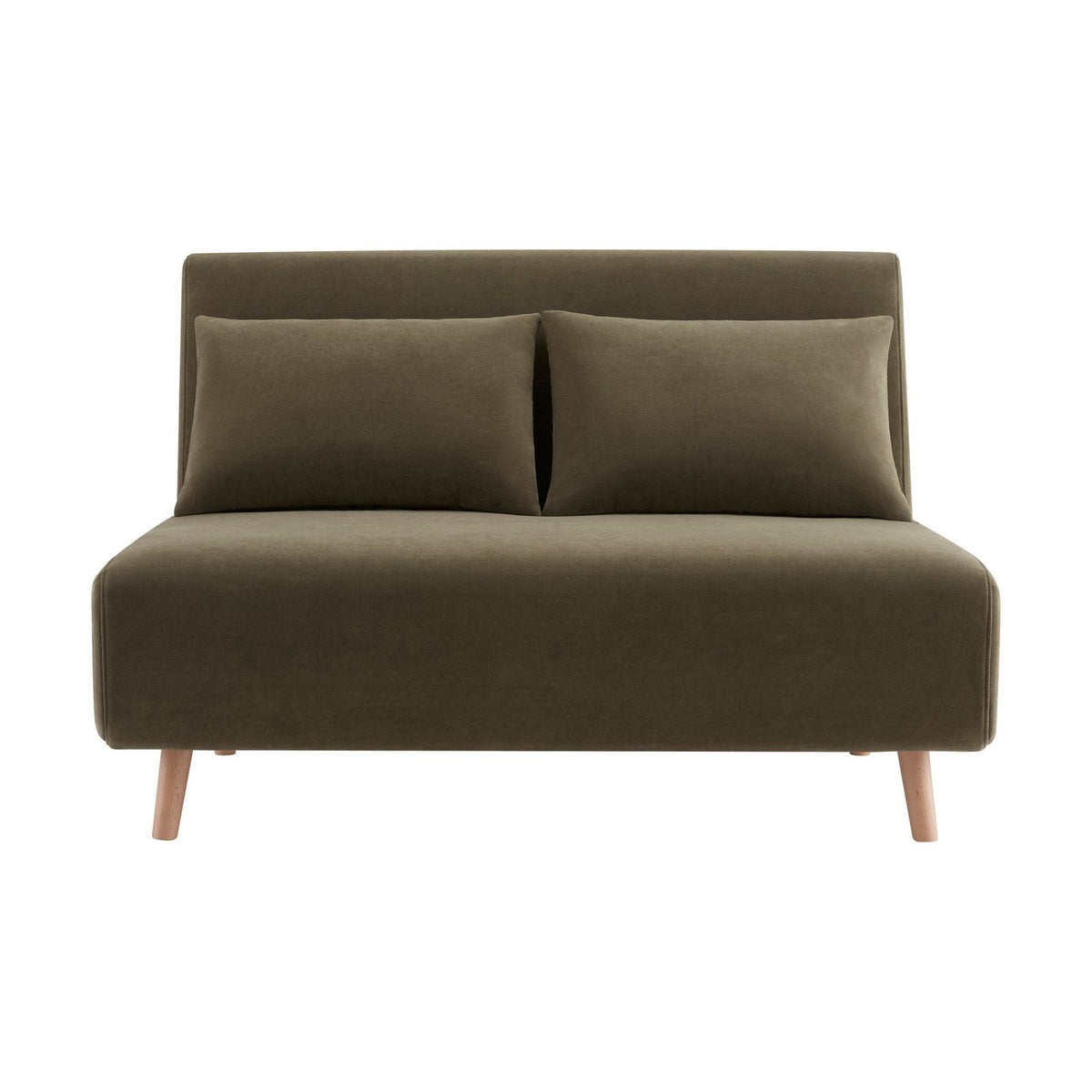 Seattle Double Click Clack Sofa Bed - Olive Green – Feather & Black