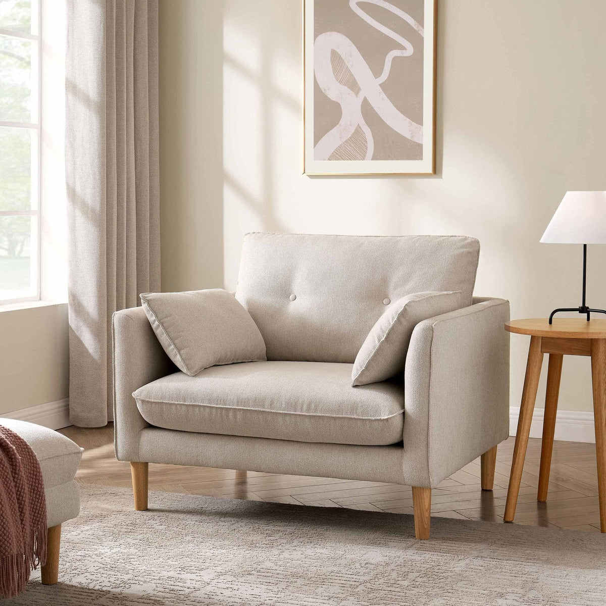Shoreditch Loveseat - Natural – Black & Feather